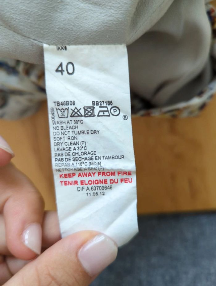 Jupe courte fine ikks ethnique - photo numéro 3