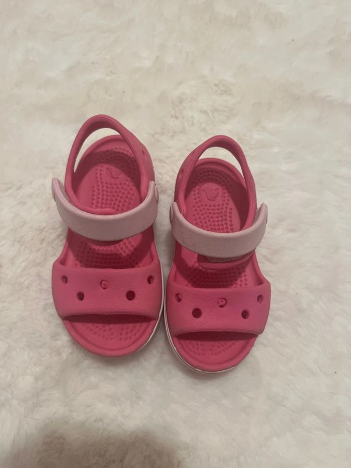 Crocs sandalette fille rose C6 (22-23) - photo numéro 2
