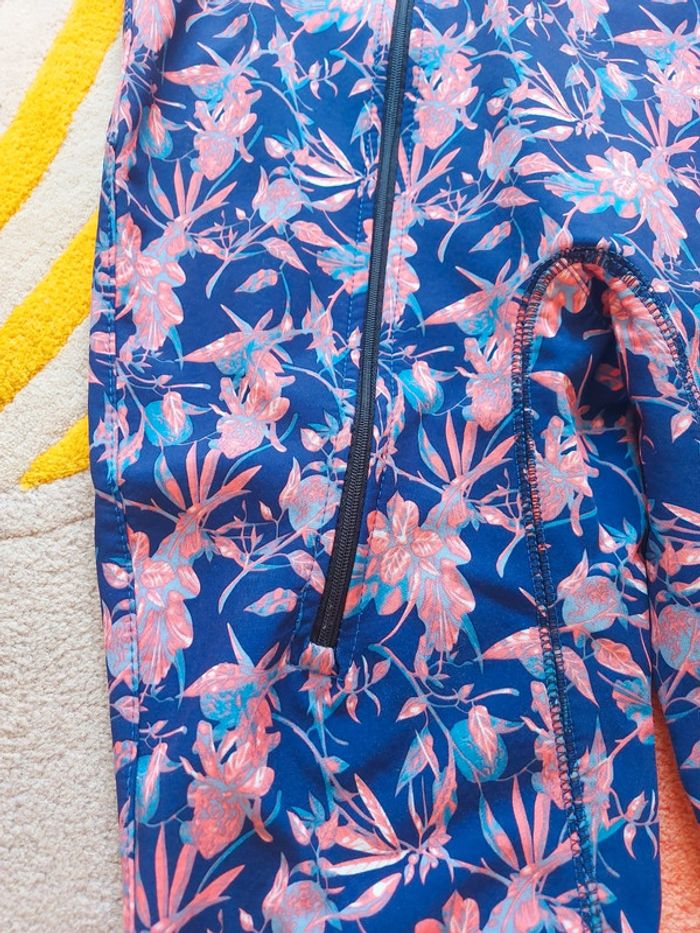 Combinaison de pluie iELM softshell marines feuilles fleurs 104 cm 4 ans - photo numéro 5