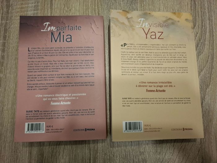 Lot de 2 livres : Imparfaite Mia et Invisible Yaz - photo numéro 2