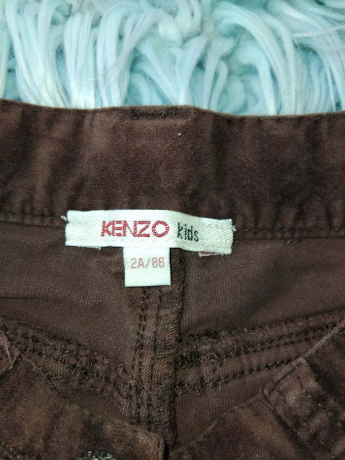 🍪 pantalon fille marron Kenzo kids 2 ans - photo numéro 3