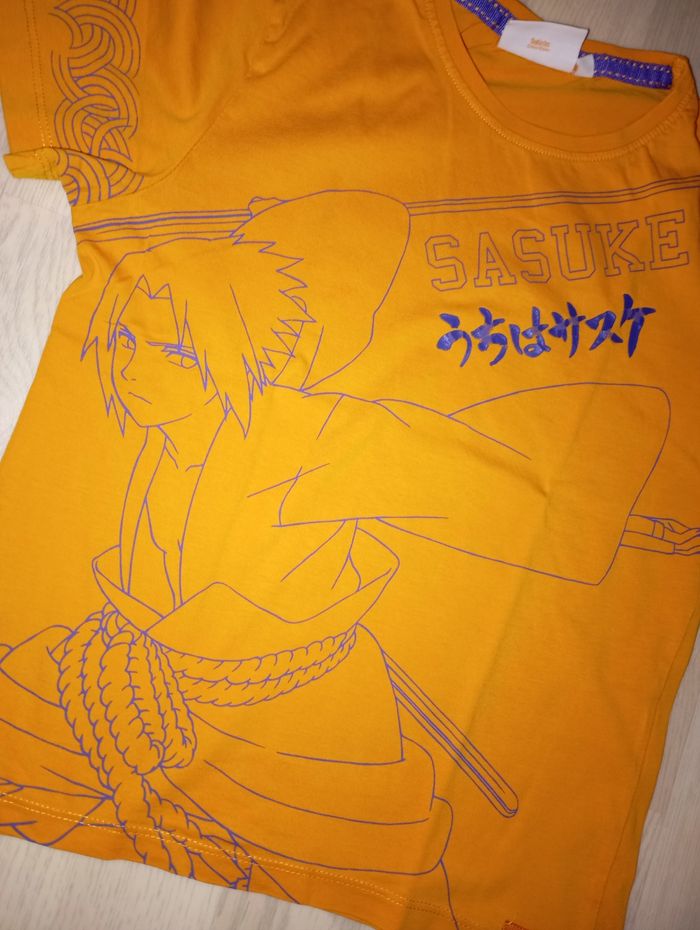 Tee-shirt orange motif Sasuke Naruto 
T. 10 ans - photo numéro 2