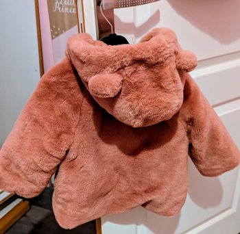 Manteau chaud et élégant couleur rose  Tape à l'oeil