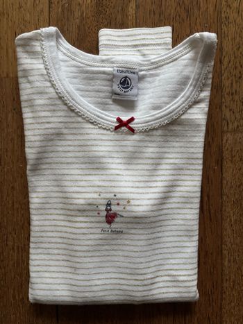 Chemise Petit Bateau manches longues fille 12 ans