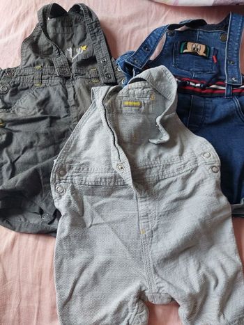 Lot 3 salopettes 12m