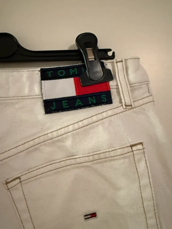 Jean droit  blanc en très bon état taille 38 tommy Hilfiger - photo numéro 7