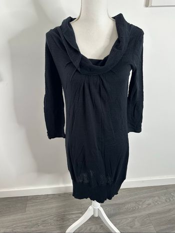 Robe noire maille ajourée IKKS T38 M