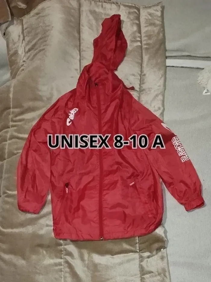 kway eldera rouge bordeaux unisex 8-10 ans