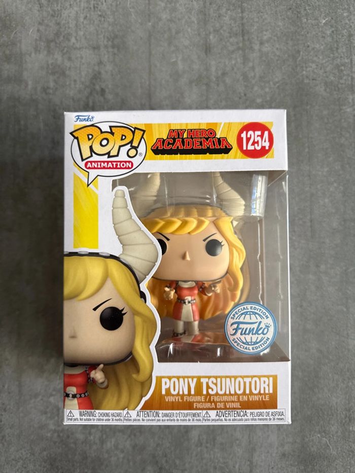 Figurine Funko Pop My Hero Academia 1254 Pony Tsunotori Spécial Édition