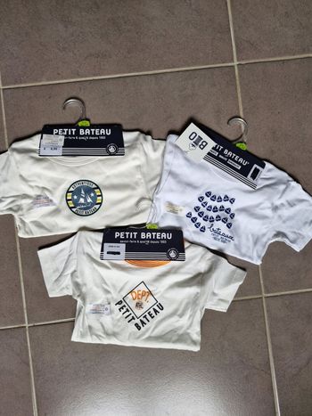 Lot tee-shirts petit bateau