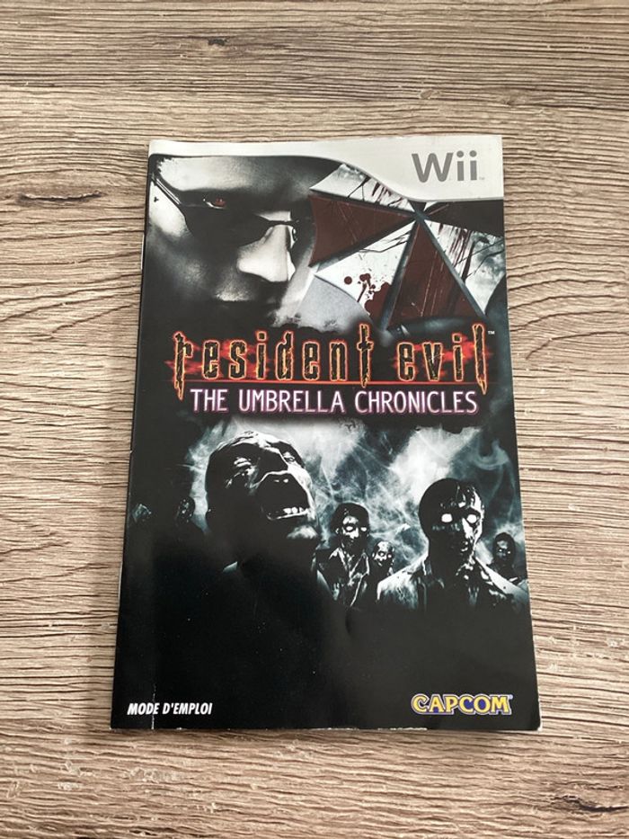 notice du jeu resident evil nintendo wii