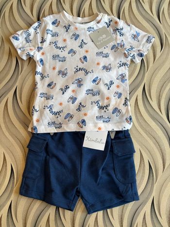 Ensemble short / tee-shirt - Taille 18 mois