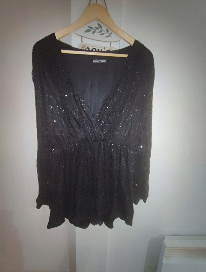 Combi short à sequins - photo numéro 2