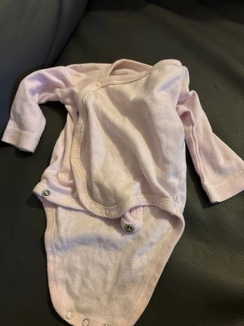 Lot 5 bodys bébé filles ouverture devant