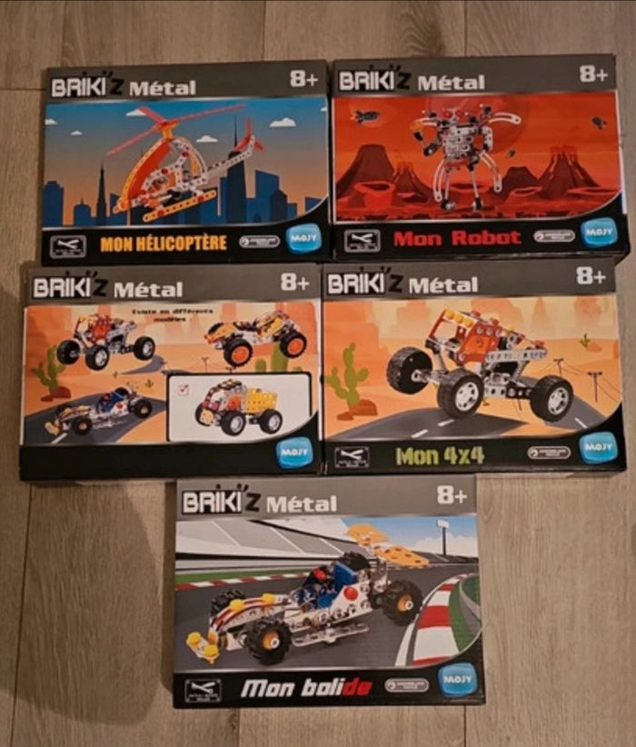 Lot de 5 jeux de construction style mecano