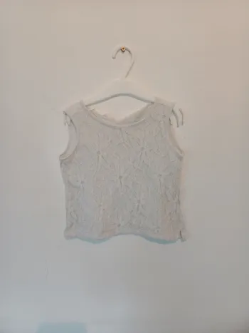 Haut blanc zara