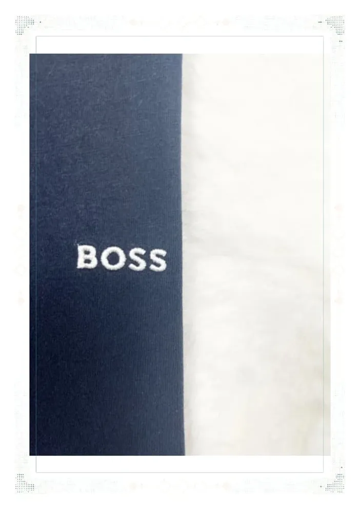 T-shirt Hugo Boss bleu marine - Taille M - Homme - photo numéro 4