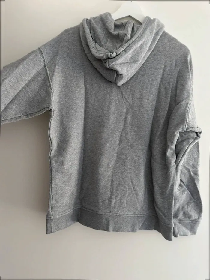 Adidas pull gris à capuche taille M en très bon état - photo numéro 6