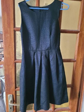 Robe en polyester noire reflets bleus taille 36 Monoprix