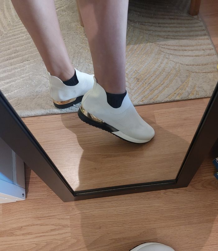 Basket chaussettes blanche et doré NEUVES