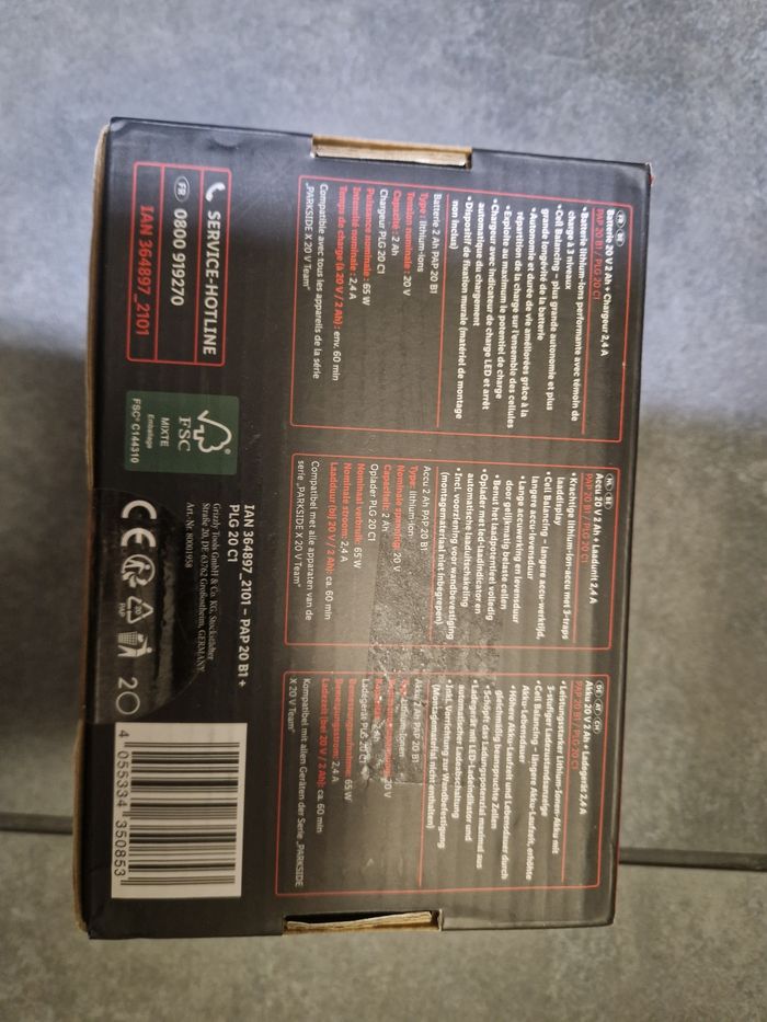 Batterie 20 v et chargeur NEUF - photo numéro 3