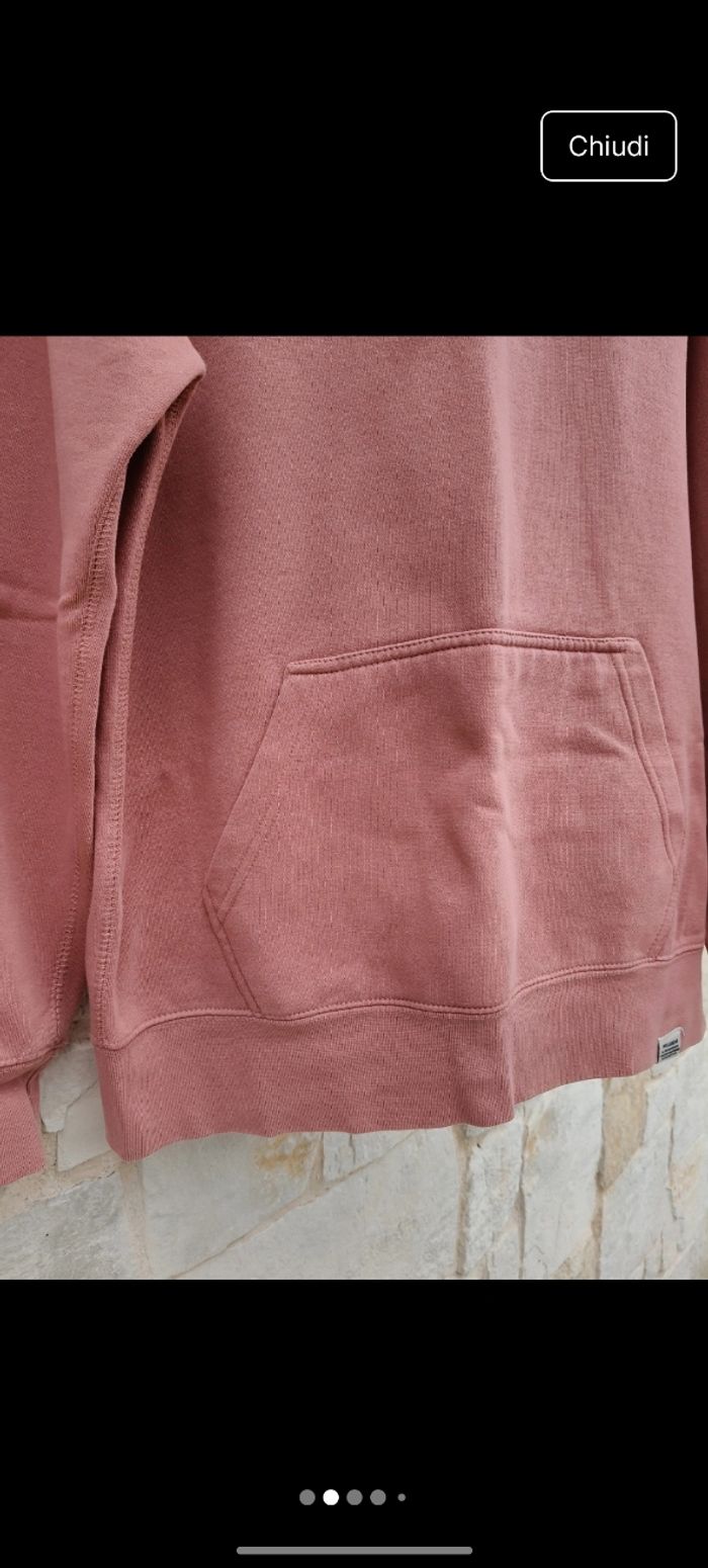 Felpa con cappuccio rosa cipria taglia S unisex - photo numéro 2