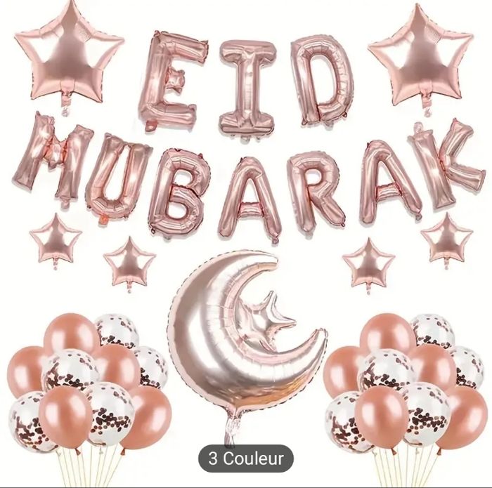Lot ballons EID mubarak neuf - photo numéro 4