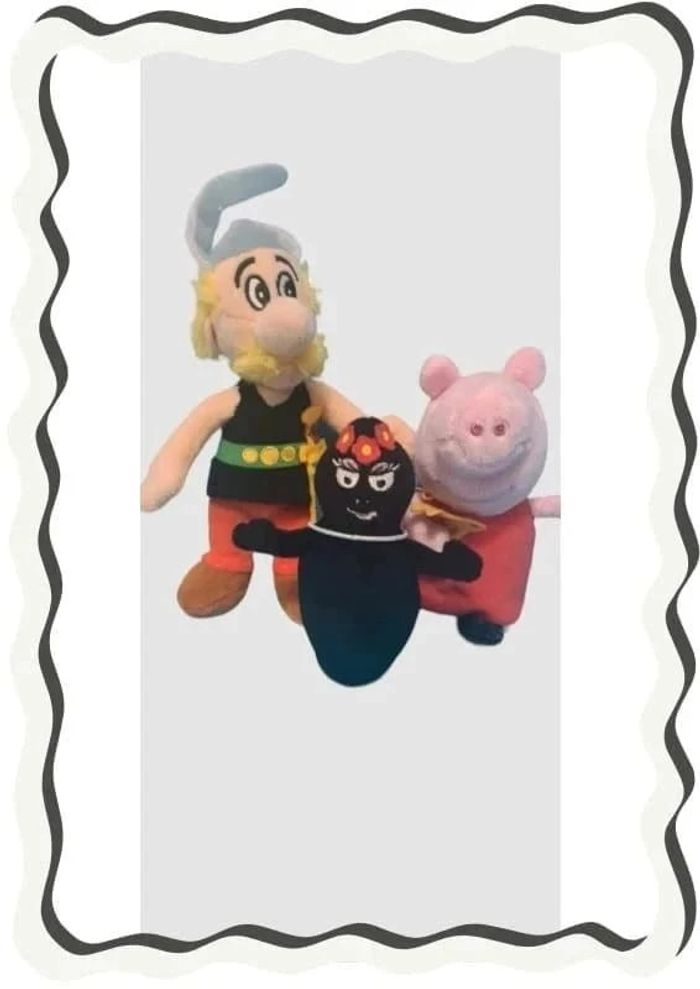 🧸 Peluche Miniatures "Asterix - Barbapapa- peppa pig 🧸 - photo numéro 2
