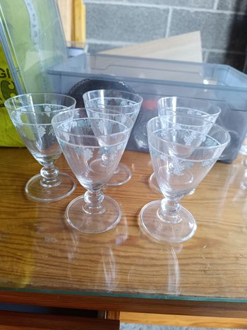 Lot de 5 verres à liqueur