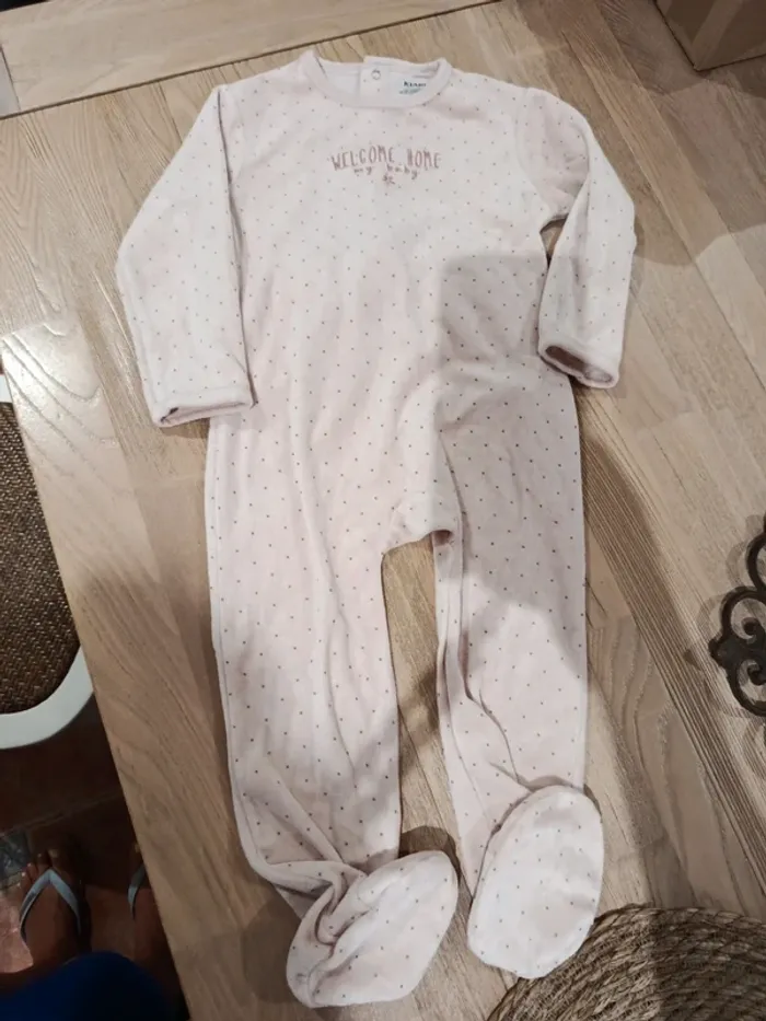 Pyjama 1 pièce 36 mois hiver velours