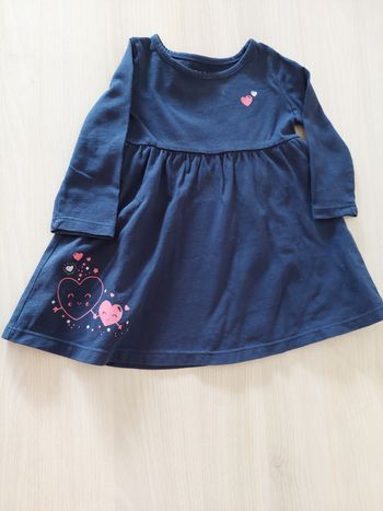 Robe avec cœurs 12 mois
