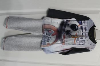 pyjama polaire star wars noir et gris 4 ans