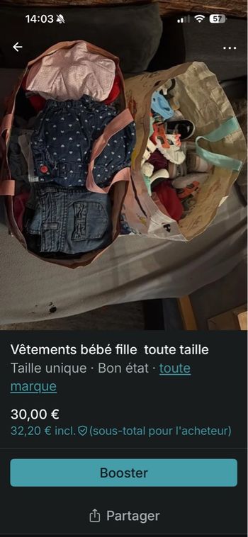 Vetement bébé fille 