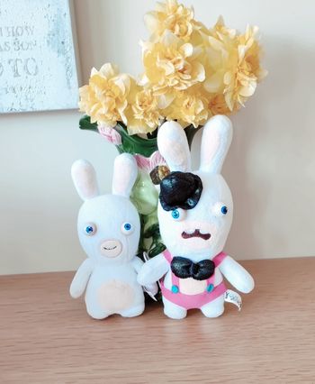 🐰2 peluches Lapins Crétins 🐰