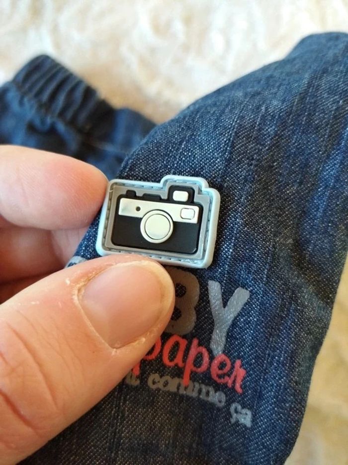 Pantalon doublé style jeans Garçon 6 mois Les enfants sont comme ça "Baby newspaper" - photo numéro 11