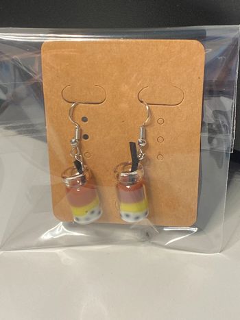 Boucles d’oreille verre cocktail