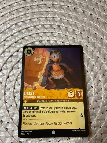 Carte Lorcana - Daisy : Mousquetaire espionne - 7/204 - FR - 4