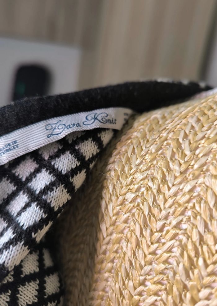 Robe Zara Knit motif losanges noir & blanc - photo numéro 5