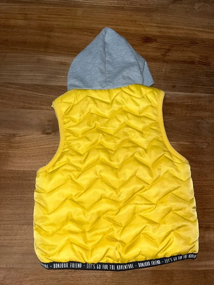 Blouson sans manche à capuche doublé 9 mois - photo numéro 2