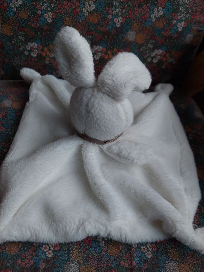 Doudou carré lapin oreilles bandana Nicotoy - photo numéro 5