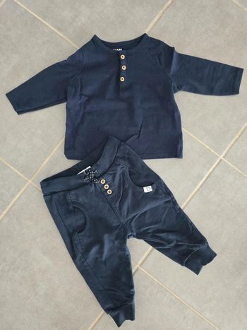Ensemble jogging bleu marine