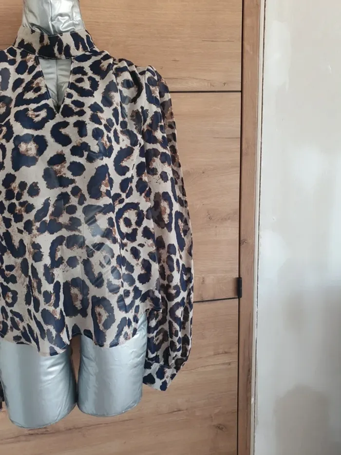 Blouse leopard transparente - photo numéro 3