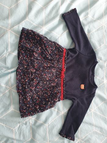Robe chat fleuri 9 mois Sergent Major