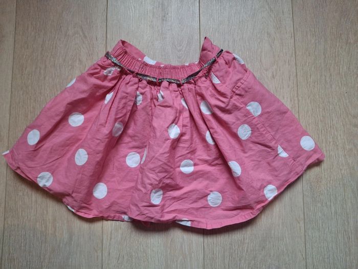 Jupe rose à pois blancs - photo numéro 2