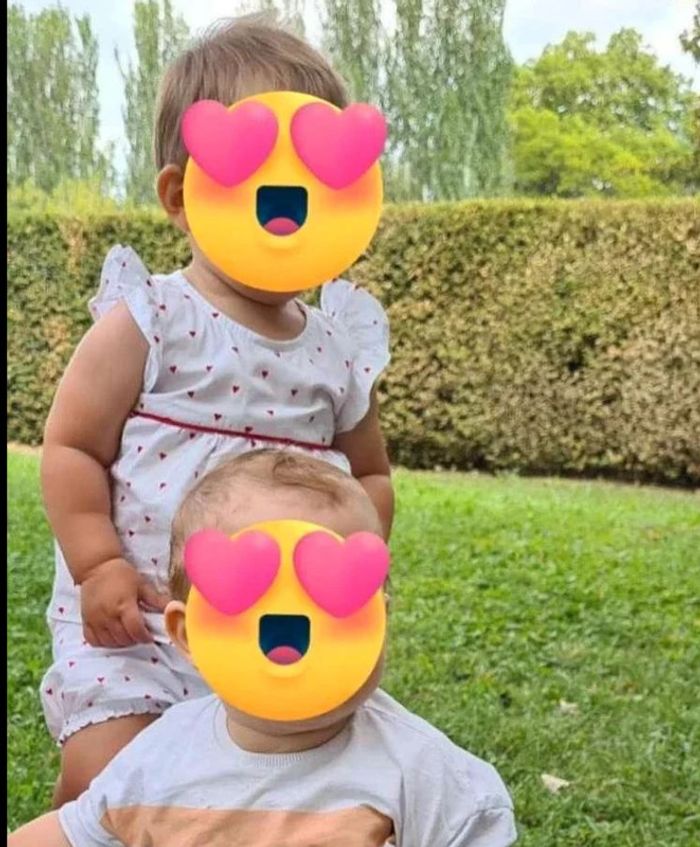 Joli petit ensemble top+boomer pièce unique de couturier - photo numéro 4