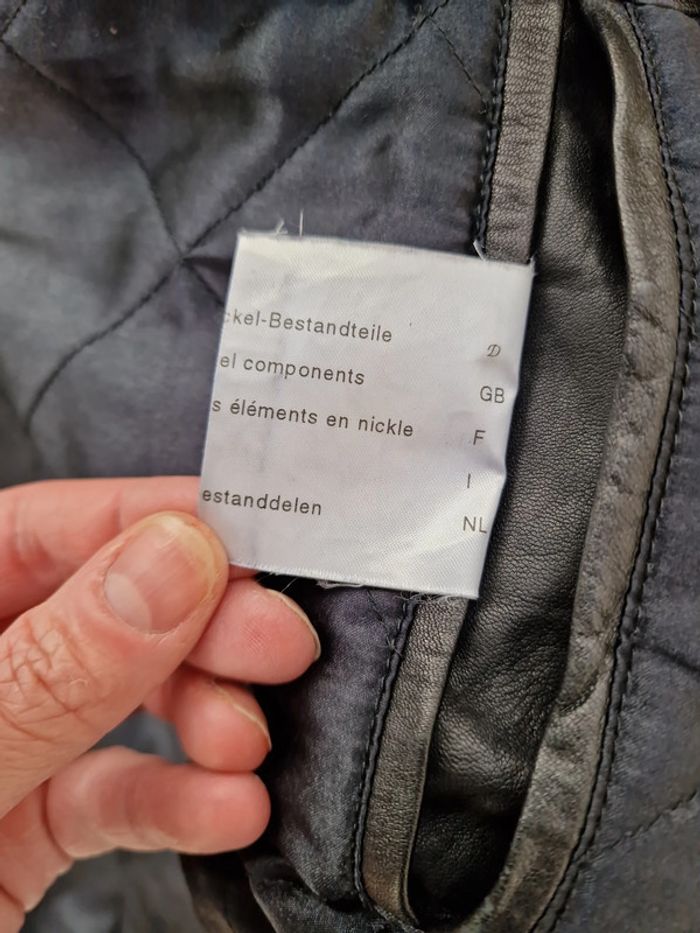 Veste Vintage Cuir Noir - photo numéro 15