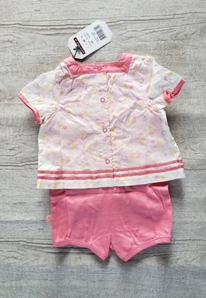 Combishort fille 6 mois rose Sergent Major - photo numéro 2