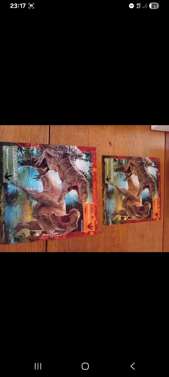 Puzzle jurassic world 3en1 - photo numéro 3