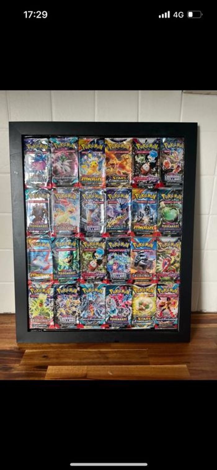 Booster Pokémon encadrer résine - photo numéro 3