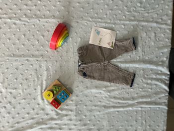 jean gris taille réglable 6 mois mes petits cailloux